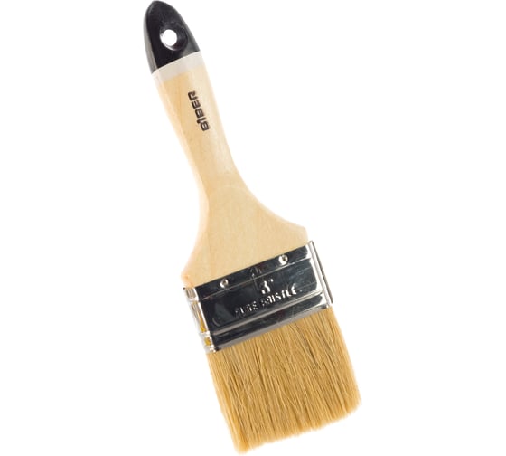 Кисть плоская натур.щетина "Пофи" 75мм БИБЕР